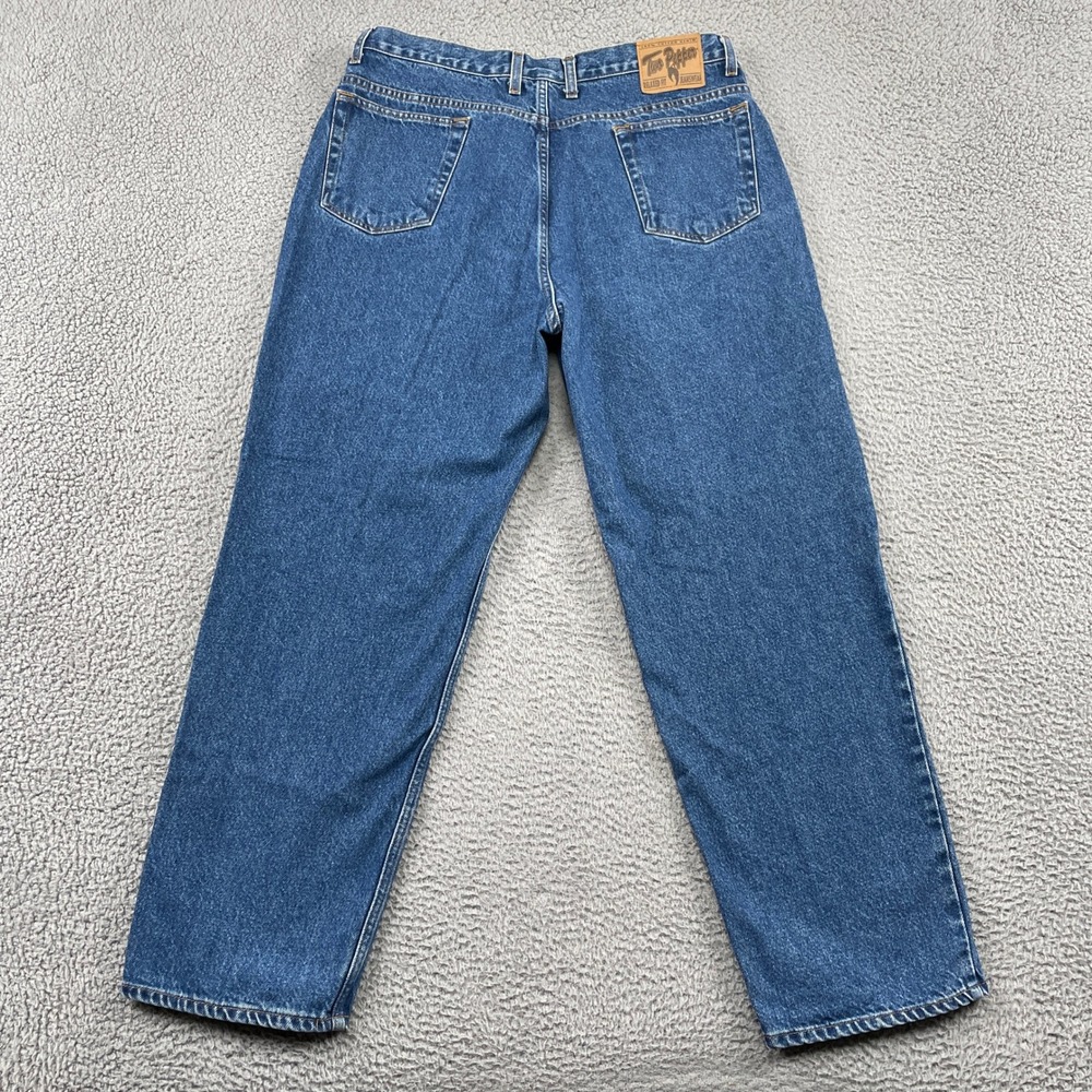 Two Pepper Jeans Mens 38x30 Blue Relaxed Fit Straight Leg Denim 100% Cotton
